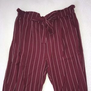 Red classy tye pants